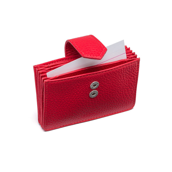 Fabriano Boutique kreditkortholder i læder rød