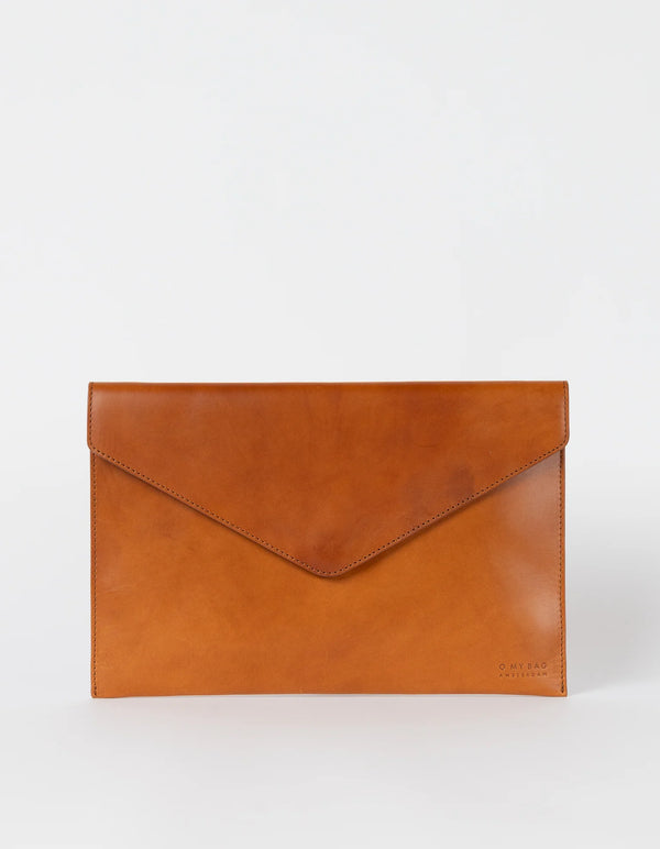 O My Bag Laptop Sleeve Cognac Classic Leather