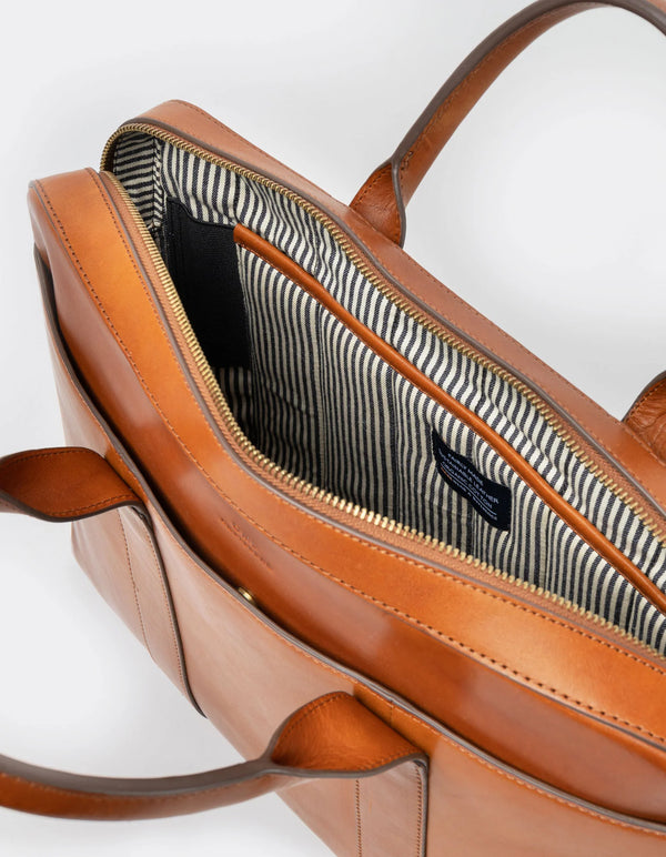 Harvey Cognac Classic Leather