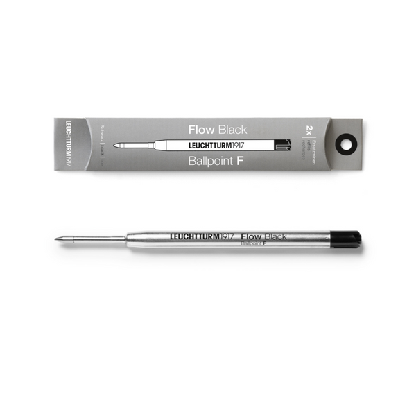 Leuchtturm1917 Drehgriffel Nr. 1 kuglepen refill F 2x Black