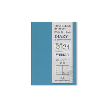 Traveler´s Notebook Kalender 2024 Passport Size - Ugentlig