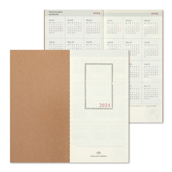 Traveler´s Notebook Kalender 2024 - Månedlig