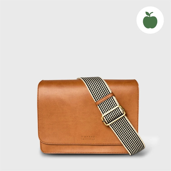 O My Bag Audrey Cognac VEGAN Apple Leather