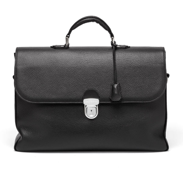 Fabriano Boutique lædertaske BRIEFCASE sort