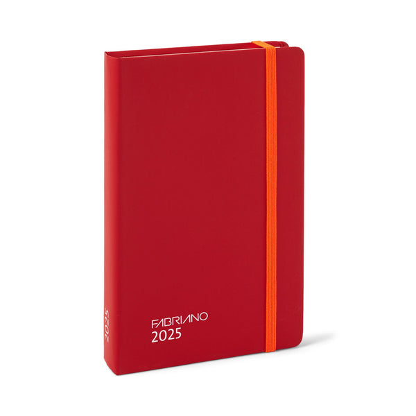 Fabriano 2025 Kalender Daily 9x14 Red