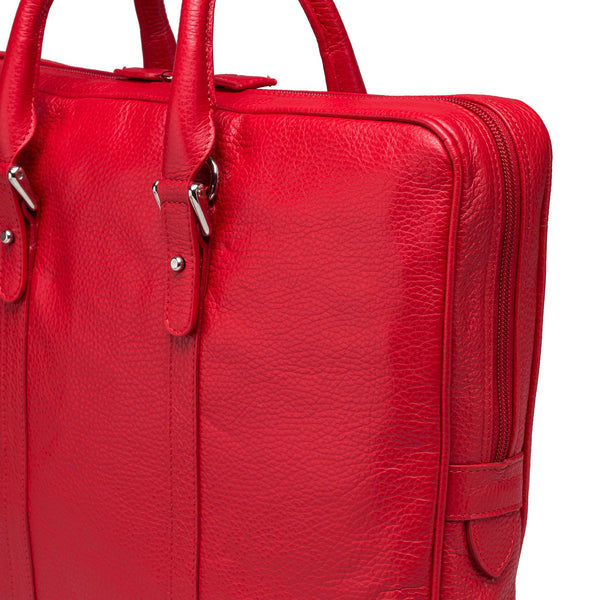 Fabriano Boutique lædertaske Dr. Light rød