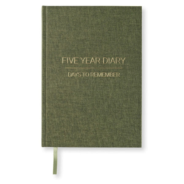 Paperstyle FIVE YEAR DIARY A5 Khaki Green