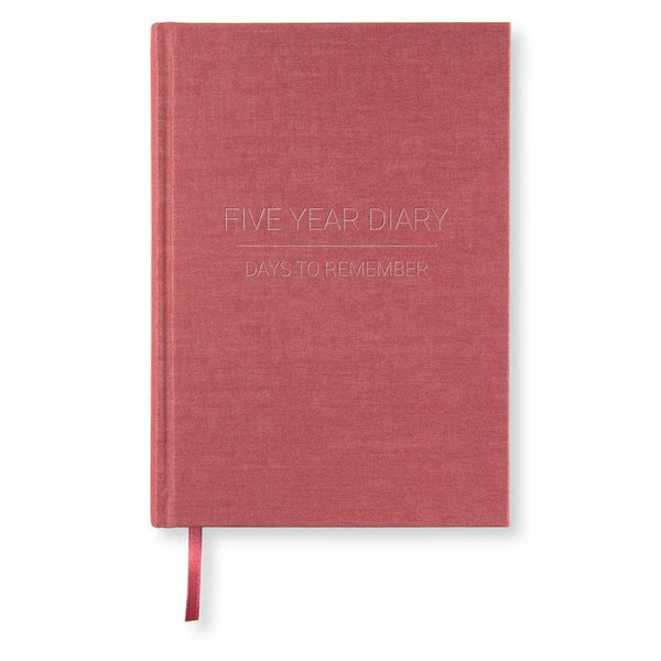 Paperstyle FIVE YEAR DIARY A5 Red Twist