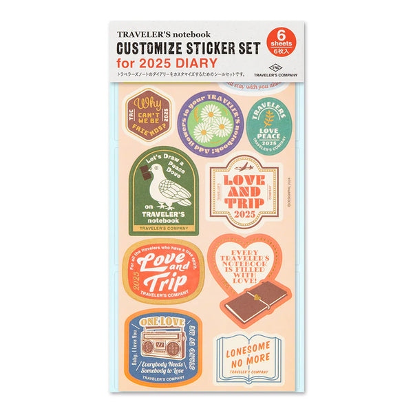 Traveler's Company - Traveler's Notebook Customize Sticker Set 2025