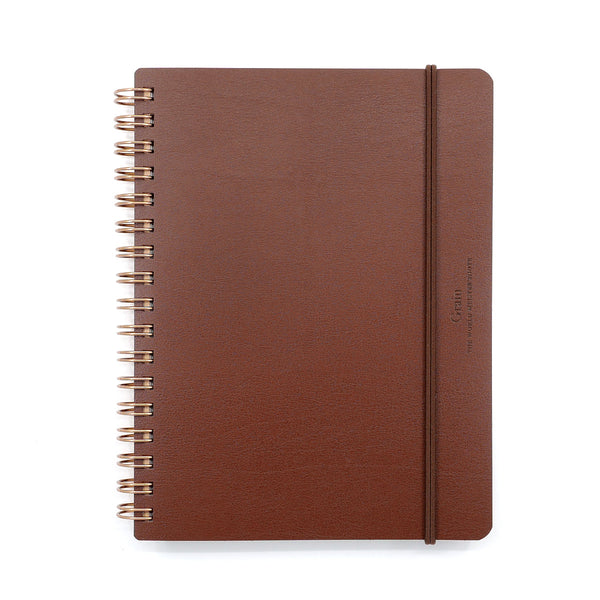 Midori Grain Notesbog - Brun